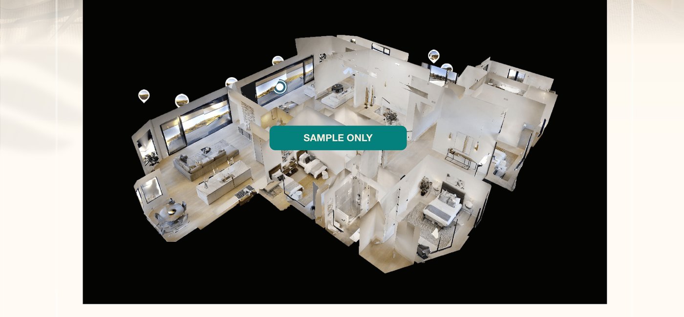 Interactive 3D floor plan viewer — sample only