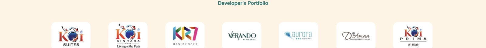 Developer's portfolio of projects